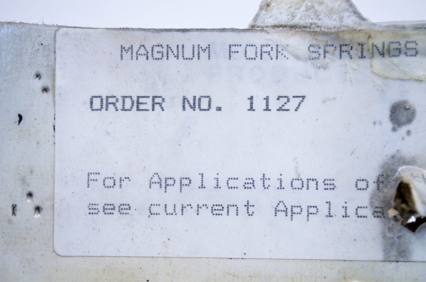 Progressive Suspension 1127 Magnum Fork Springs Set NOS