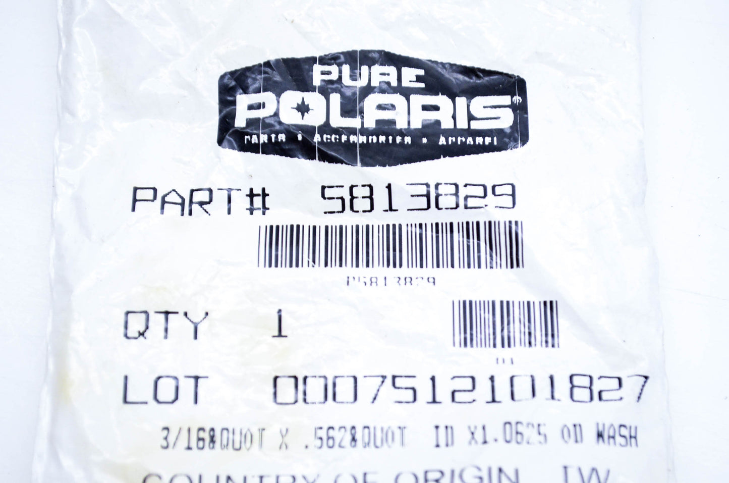 New OEM Polaris 5813829 Washer NOS