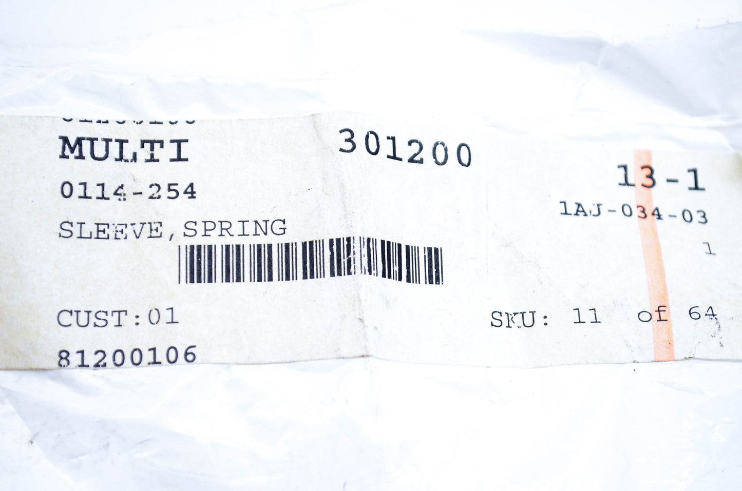 New OEM Arctic Cat 0114-254 Spring Sleeve NOS