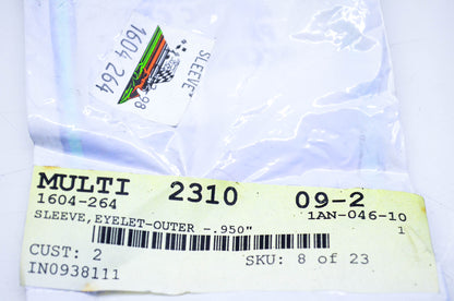 New OEM Arctic Cat 1604-264 Outer Eyelet Sleeve .950 NOS