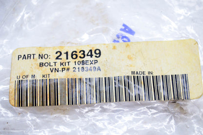 Comet 216349, 216349A Pivot Bolt Kit NOS