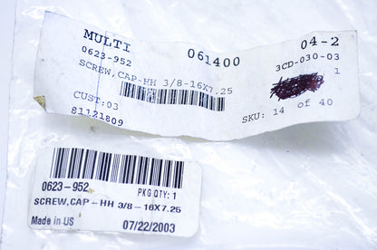 New OEM Arctic Cat 0623-952 Hex Head Cap Screw NOS