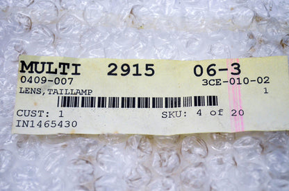 New OEM Arctic Cat 0409-007 Taillamp Lens NOS