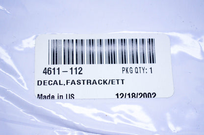 New OEM Arctic Cat 4611-112 Fastrack ETT Decal NOS