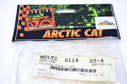 New OEM Arctic Cat 0436-168 Shock Covers Kit ATV NOS