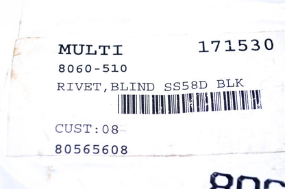 New OEM Arctic Cat 8060-510 Blind Rivet Qty 4 NOS