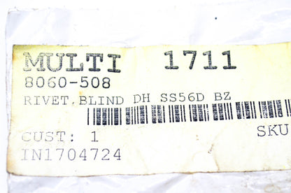 New OEM Arctic Cat 8060-508 Blind Rivet Qty 3 NOS