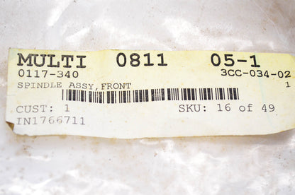 New OEM Arctic Cat 0117-340 Front Spindle Assembly NOS