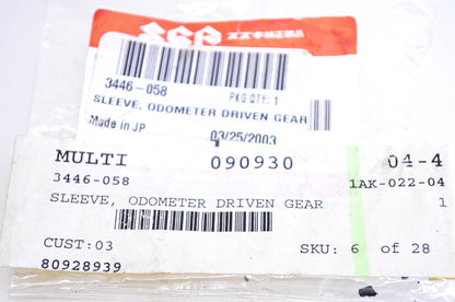 New OEM Suzuki 3446-058 Odometer Driven Gear Sleeve NOS