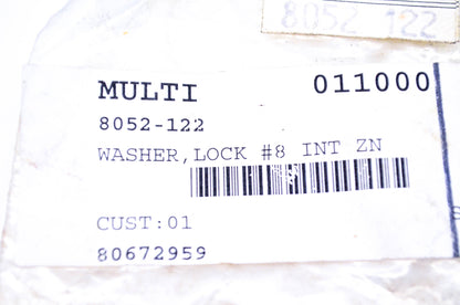 New OEM Arctic Cat 8052-122 Lock Washer #8 Qty 4 NOS