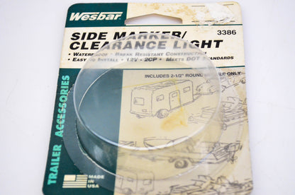 Wesbar 3386, 8281S MDL10, HR13 12V Side Marker Clearance Light Waterproof NOS