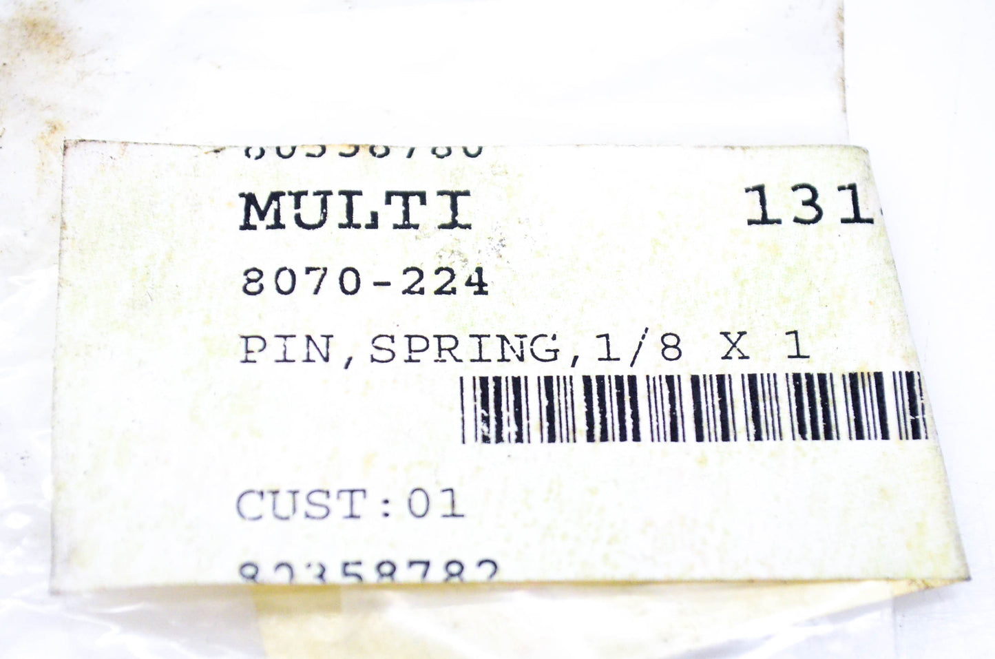 New OEM Arctic Cat 8070-224 Spring Pin 1/8x1 NOS