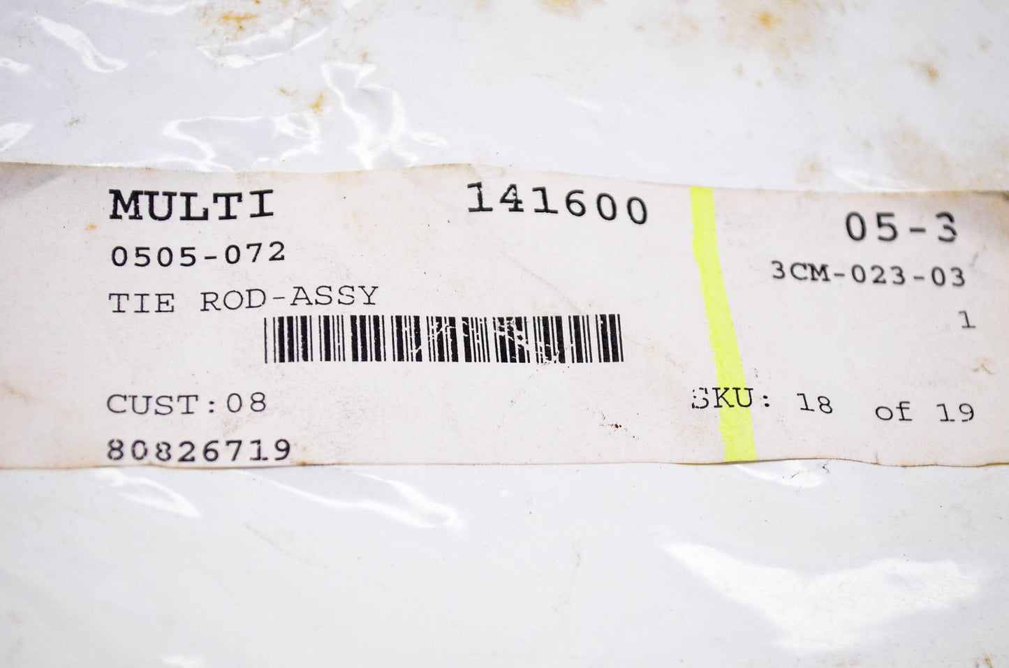 New OEM Arctic Cat 0505-072 Tie Rod Assembly NOS