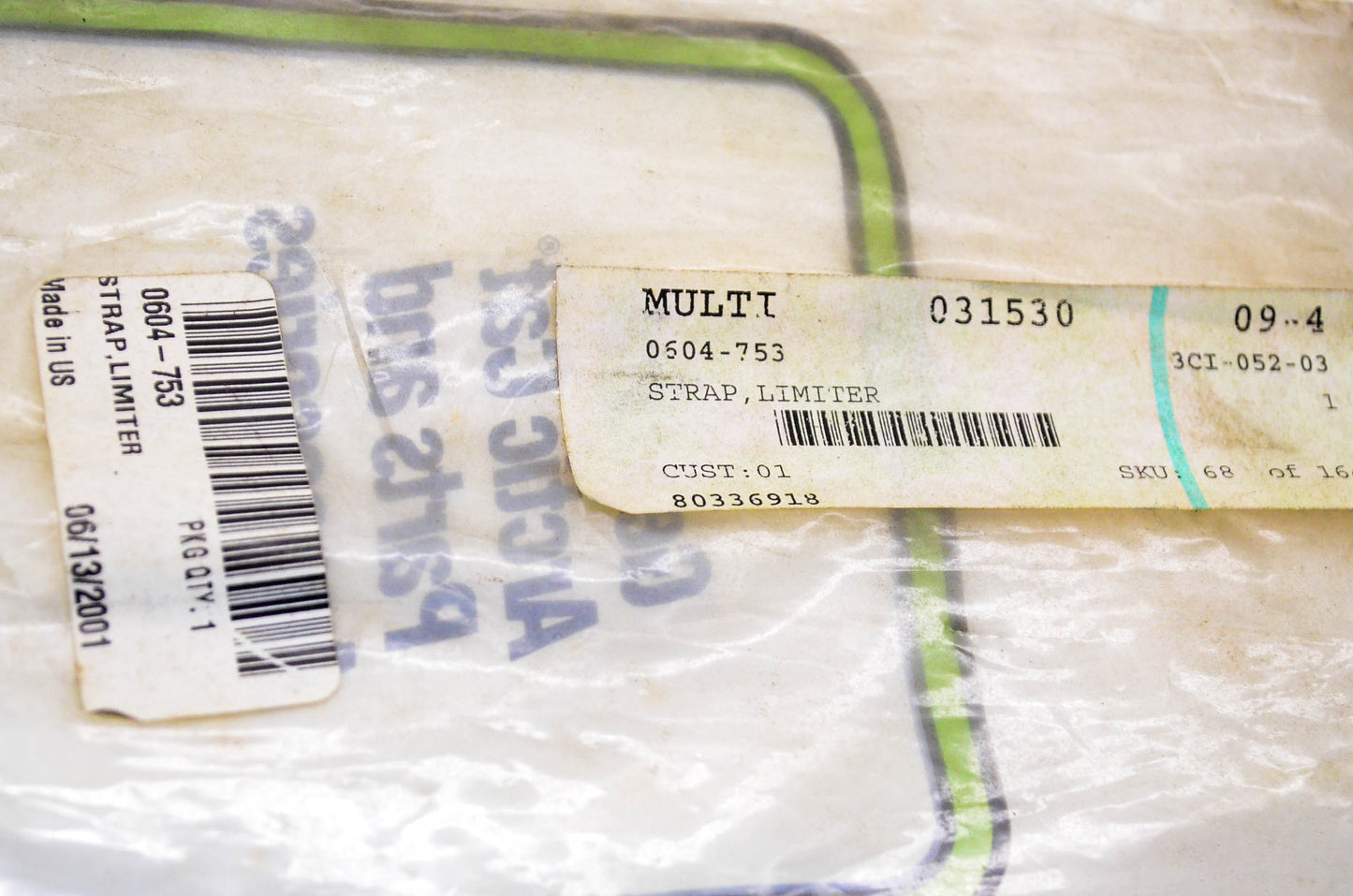 New OEM Arctic Cat 0604-753 Limiter Strap NOS