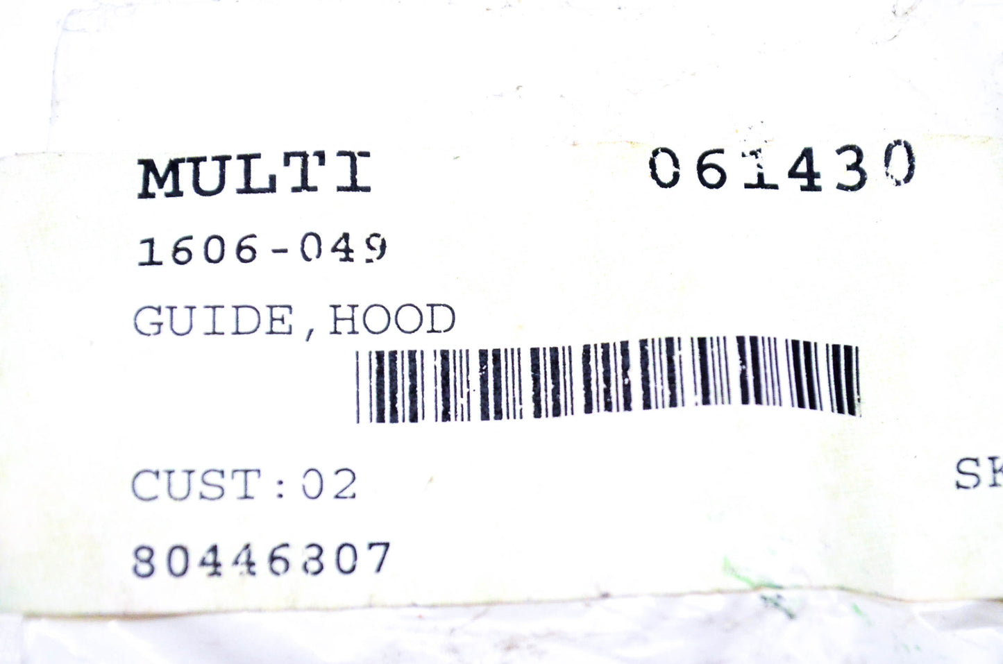 New OEM Arctic Cat 1606-049 Hood Guide NOS