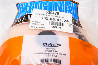Twin Air 154113, 630475, P3Z200 Air Filter KTM 3 Pin NOS