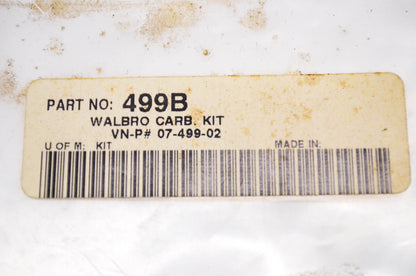 Walbro 499B Carburetor Repair Kit NOS