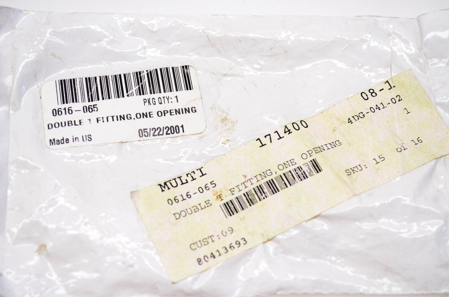 New OEM Arctic Cat 0616-065 Coolant Double T Fitting One Opening NOS