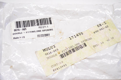 New OEM Arctic Cat 0616-065 Coolant Double T Fitting One Opening NOS