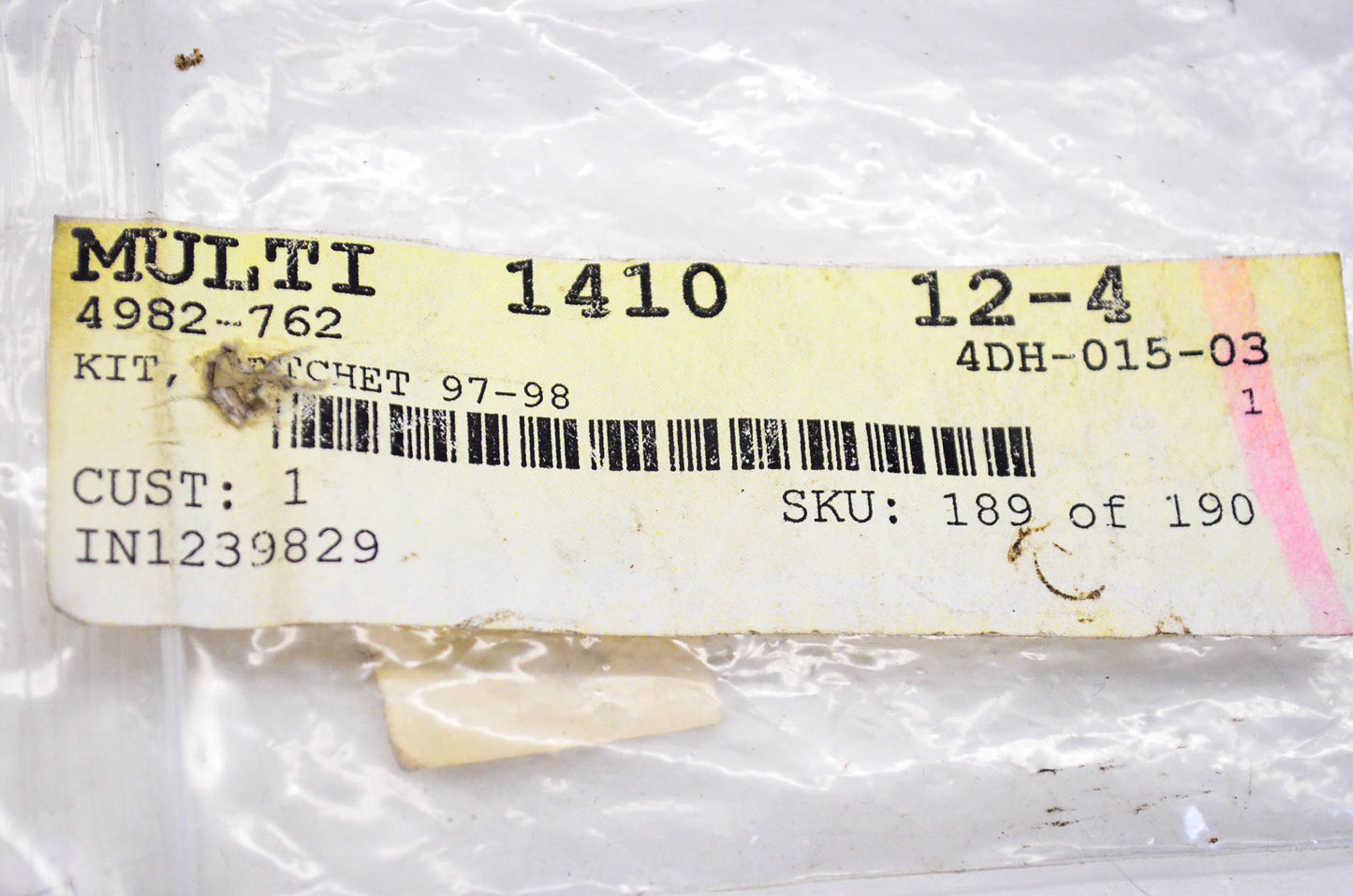 New OEM Arctic Cat 4982-762 Ratchet Kit NOS
