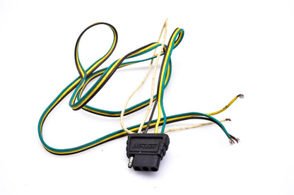 Wesbar 707275 4' Wiring Harness with 4-Way Flat Car End