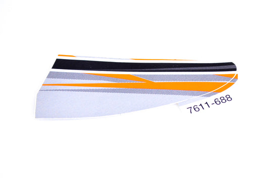 New OEM Arctic Cat 7611-688 Right Hand Front Bumper Clip-Orn Decal NOS