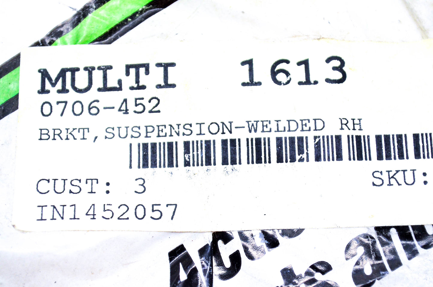New OEM Arctic Cat 0706-452 Right Hand Welded Suspension Bracket NOS
