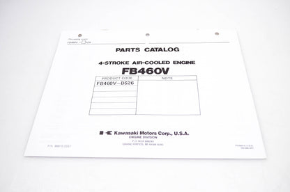 New OEM Kawasaki 99910-2337 FB460V Parts Catalog NOS