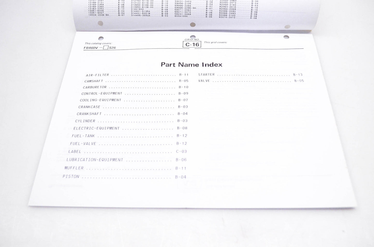 New OEM Kawasaki 99910-2337 FB460V Parts Catalog NOS