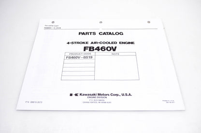 New OEM Kawasaki 99910-2673 FB460V Parts Catalog NOS
