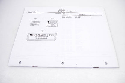New OEM Kawasaki 99910-2673 FB460V Parts Catalog NOS
