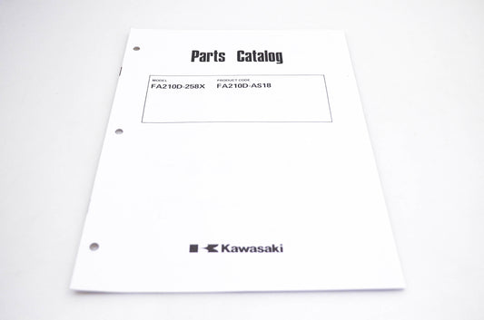 New OEM Kawasaki 99910-2219 FA210D-258X Parts Catalog NOS