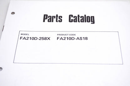 New OEM Kawasaki 99910-2219 FA210D-258X Parts Catalog NOS