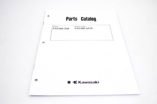 New OEM Kawasaki 99910-2139 FA210D-258 Parts Catalog NOS