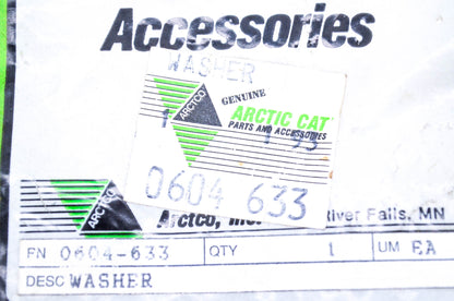New OEM Arctic Cat 0604-633 Washer NOS