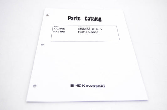 New OEM Kawasaki 99910-2126 FA210D Parts Catalog NOS