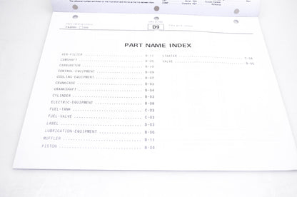 New OEM Kawasaki 99910-2889 FA210D Parts Catalog NOS