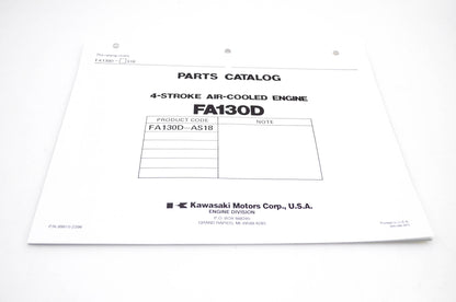 New OEM Kawasaki 99910-2396 FA130D Parts Catalog NOS