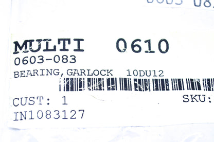 New OEM Arctic Cat 0603-083 Garlock Bearing 10DU12 NOS