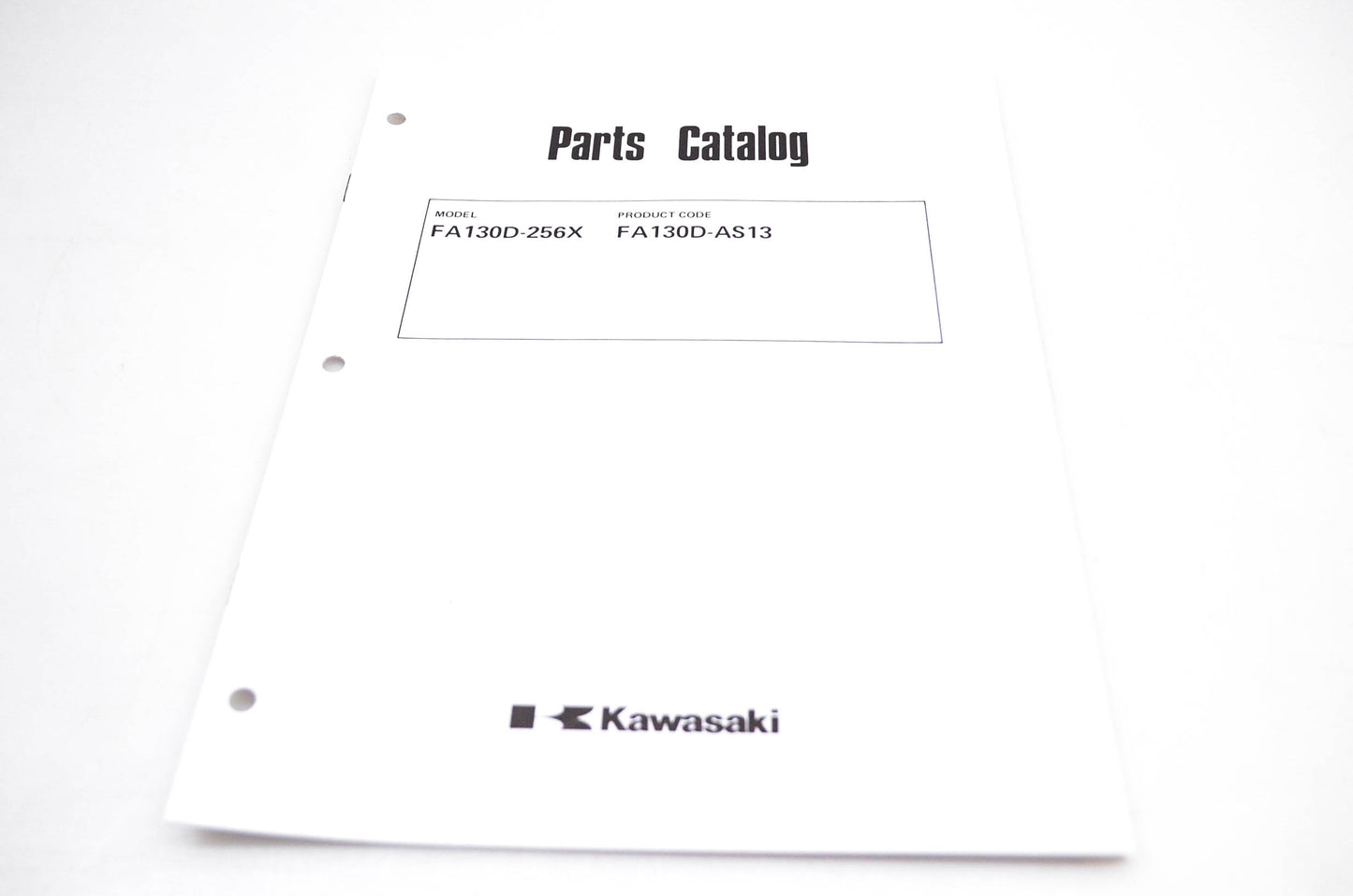 New OEM Kawasaki 99910-2127 FA130D-256X Parts Catalog NOS