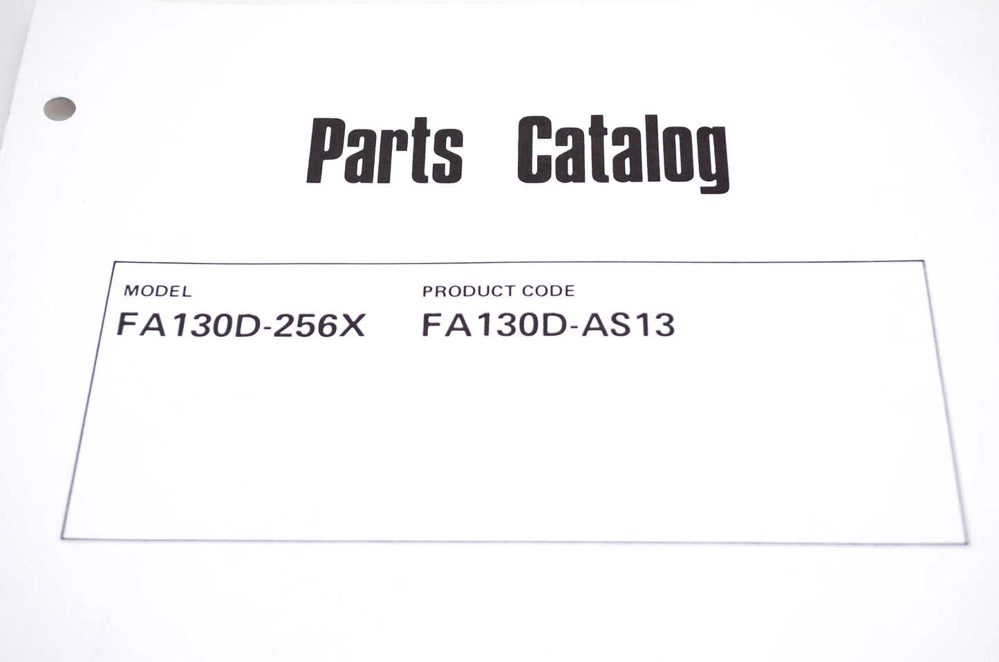 New OEM Kawasaki 99910-2127 FA130D-256X Parts Catalog NOS