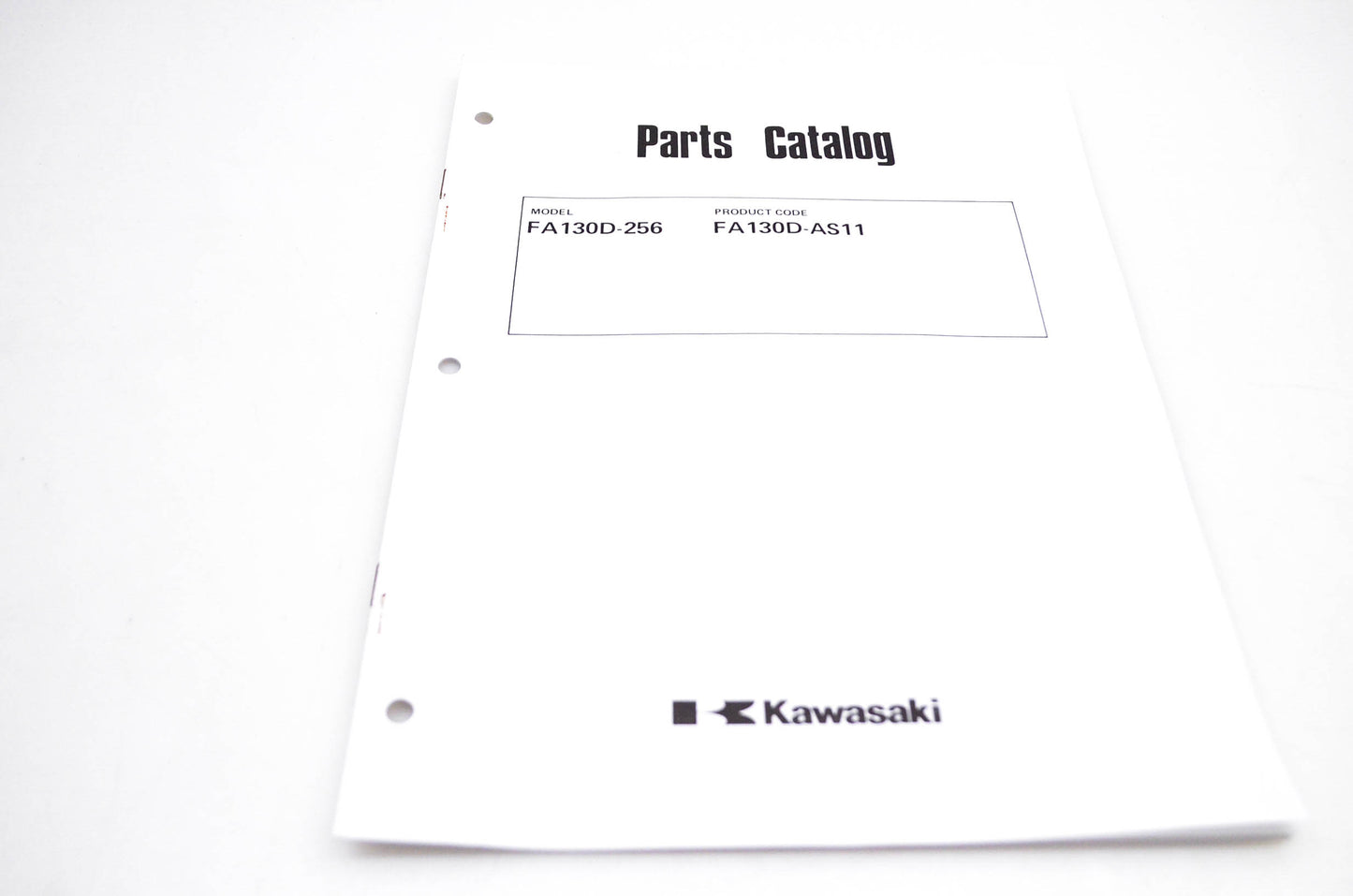 New OEM Kawasaki 99910-2140 FA130D-256 Parts Catalog NOS
