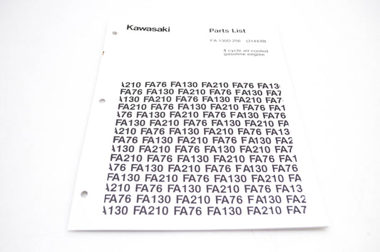 New OEM Kawasaki 99910-0762 FA-130D-256 Parts List NOS