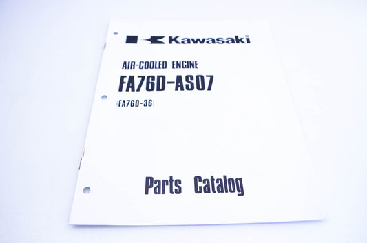 New OEM Kawasaki 99910-2092 FA76D-AS07 Parts Catalog NOS