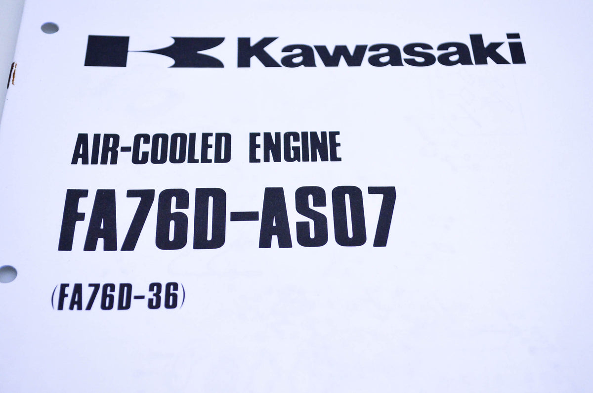 New OEM Kawasaki 99910-2092 FA76D-AS07 Parts Catalog NOS
