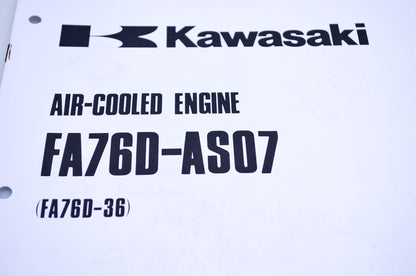 New OEM Kawasaki 99910-2092 FA76D-AS07 Parts Catalog NOS