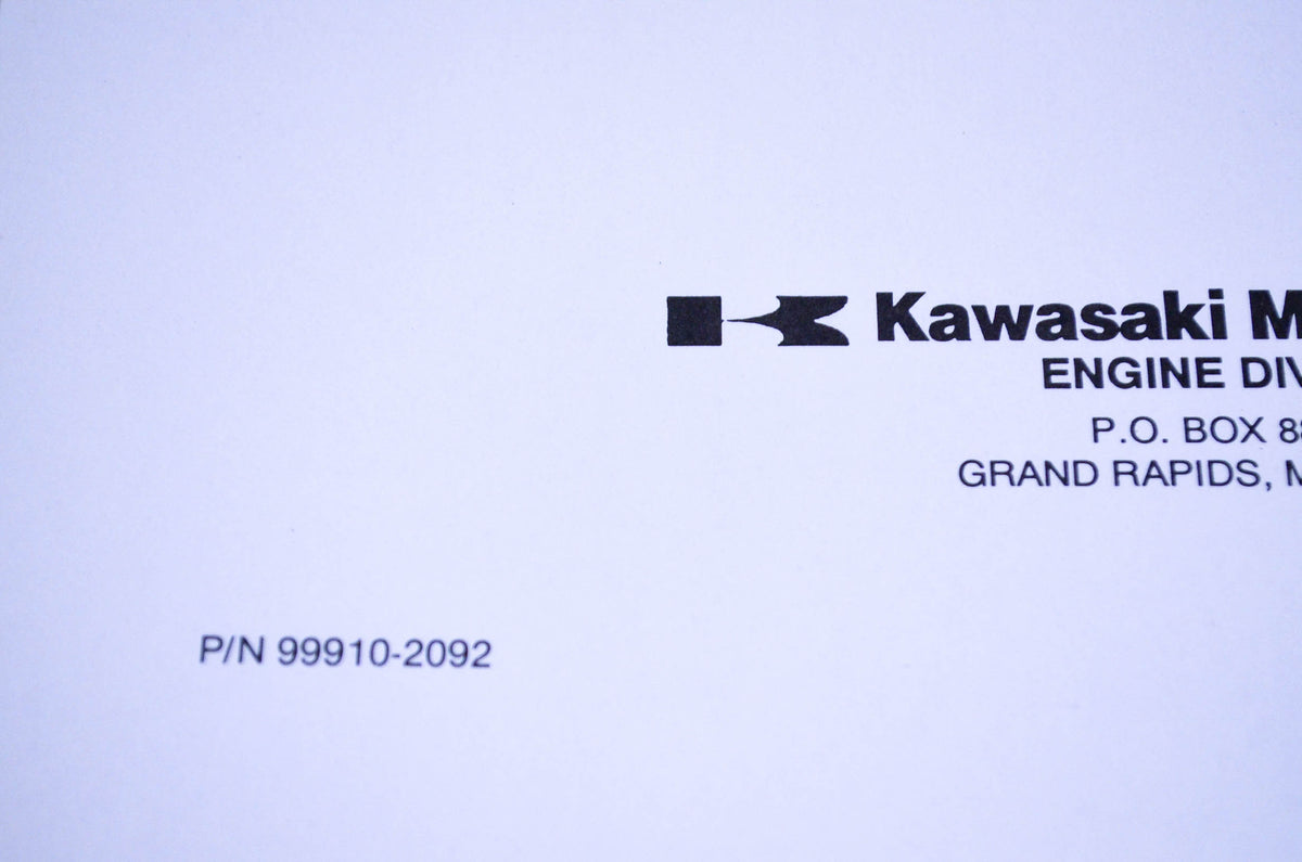 New OEM Kawasaki 99910-2092 FA76D-AS07 Parts Catalog NOS