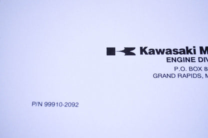 New OEM Kawasaki 99910-2092 FA76D-AS07 Parts Catalog NOS