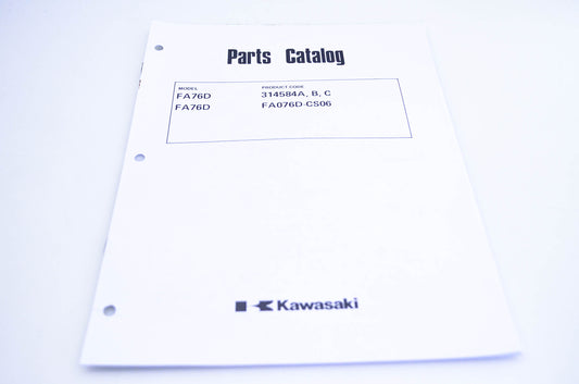New OEM Kawasaki 99910-2183 FA76D Parts Catalog NOS