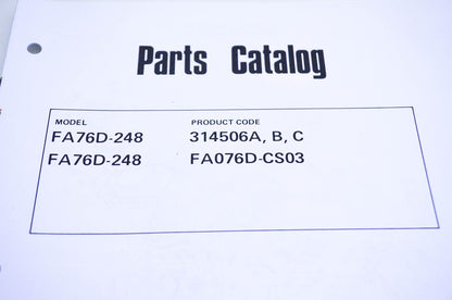 New OEM Kawasaki 99910-2180 FA76D-248 Parts Catalog NOS
